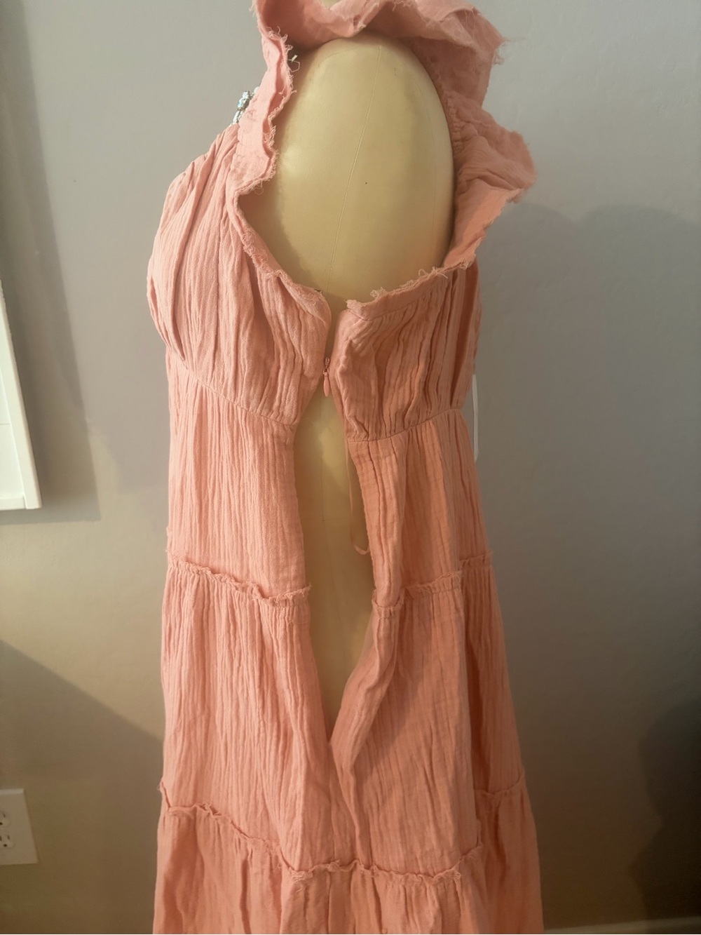 Free the Roses Dusty Pink Ruffled Tiered Maxi Dress - Picture 5 of 5